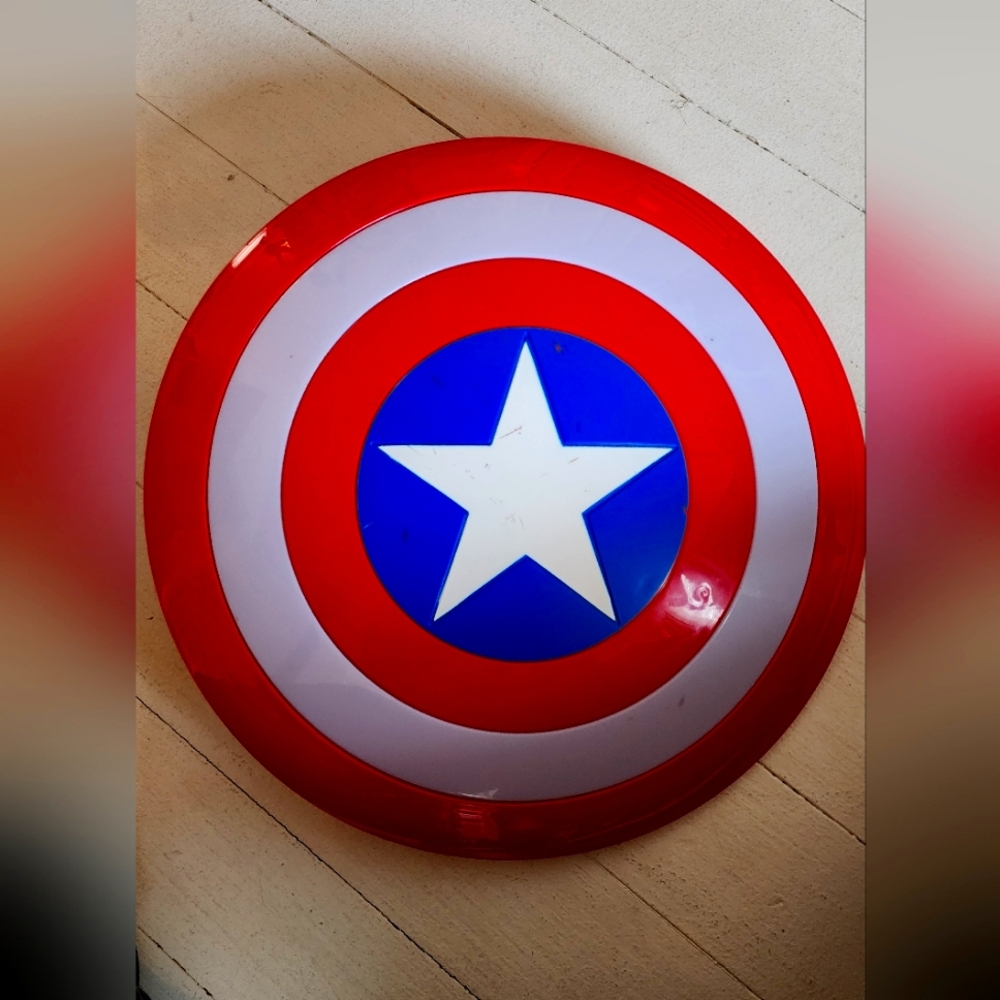 Captain America toy shield